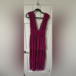 Fashion Nova Magenta Maxi Dress